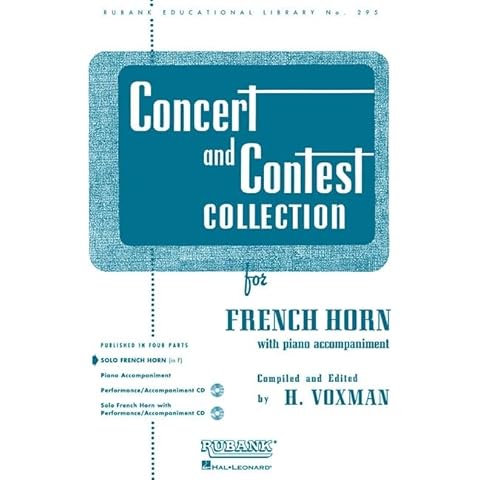 Concert and Contest Collection for French Horn: Solo Book Only (Rubank Educational Library) Cover
