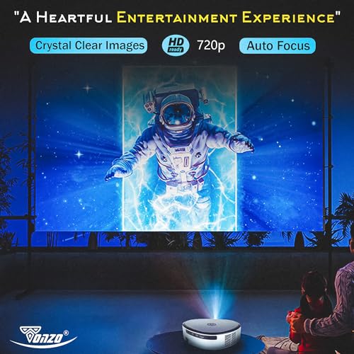 Tonzo® Cinema X-3 Projector 1280x720 Native Resolution, 5000 Lumen-Ultra Sharp Images, Wi-fi, Preinstalled OTT,2.69'' LED TFT Projector System... - Image 6
