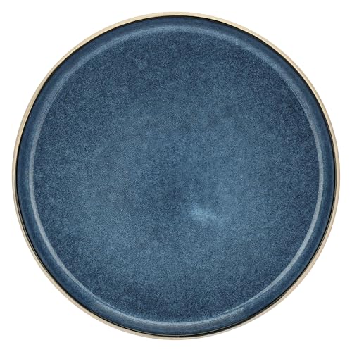 Thun Rose & Tulipani Arpeggio - Plato de postre (cerámica, 21 cm), color azul