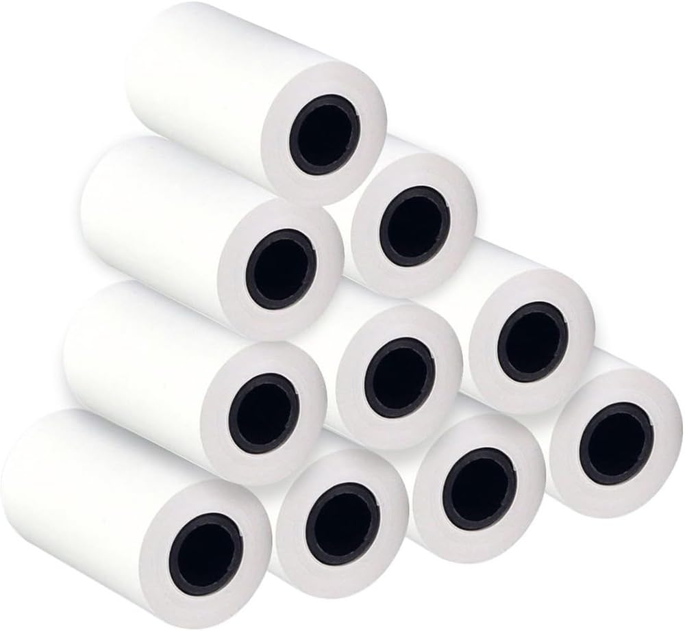 Rollos de papel térmico para recibos de caja registradora, rollos para recibos de mini impresora, 58 mm x 30 mm, 10 unidades
