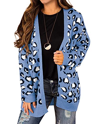 GRECERELLE Women's Long Sleeve Loose Knit Cable Open Front Button Down Cardigan Sweater Outerwear Coat with Pockets