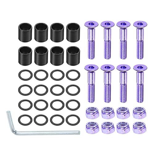 PATIKIL 1 Inch Skateboard Hardware Screws Bolts Kit