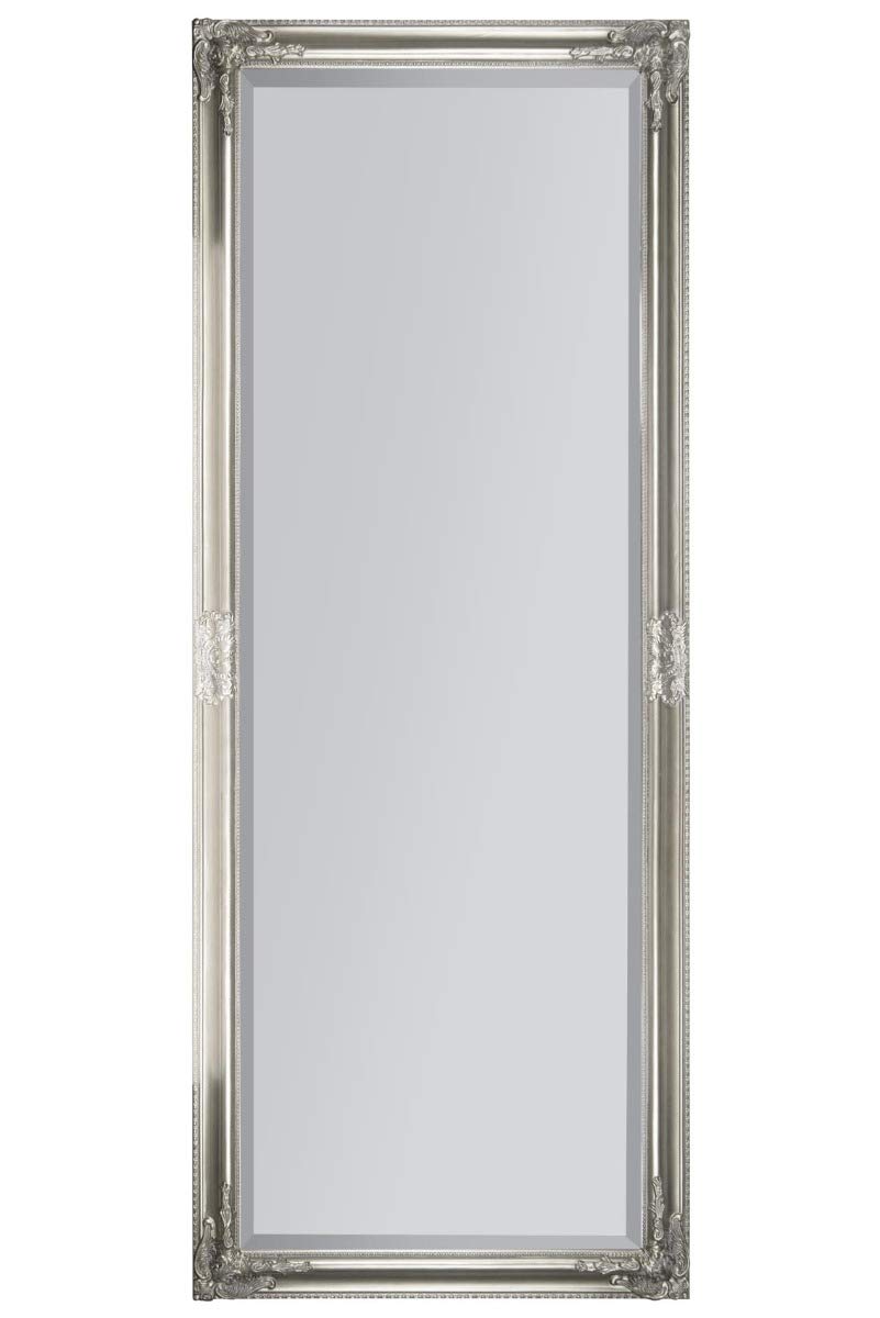 Mirroroutlet Silver Large Full Length Leaner Classic Ornate Styled Mirror 6Ft X 2Ft4 (180 X 70Cm)