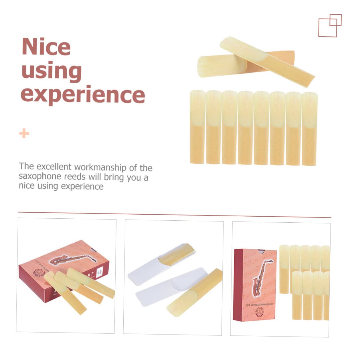 FAVOMOTO Professional Saxophone Pack 2.5 Strength Saxophone for Easy Installation and Use