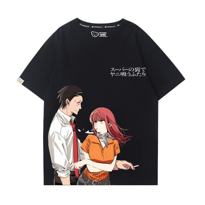 Amazon.co.jp: [PTGJSG] スーパーの裏でヤニ吸うふたり Tシャツ 半袖