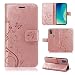 Produktbild betterfon Handyhülle für ZTE Blade A7s 2020 - Hülle ZTE A7s 2020 Flip Case Klapphülle Schutzhülle mit [Kartenfächern] Kompatibel zu Blade A7s (2020) Rosegold