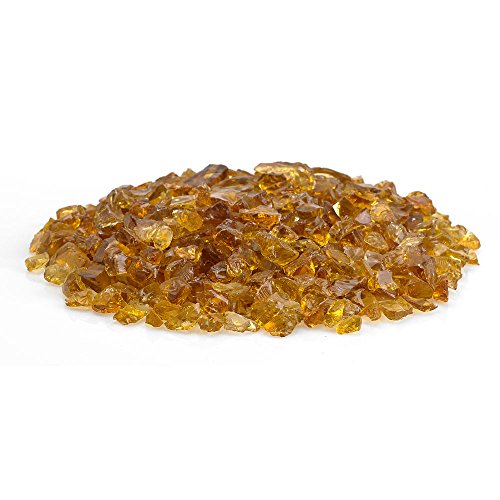 American Fireglass 9 to 12mm Fire Pit and Outdoor Fireplace Glass, Small, 10-Pound, Coffee