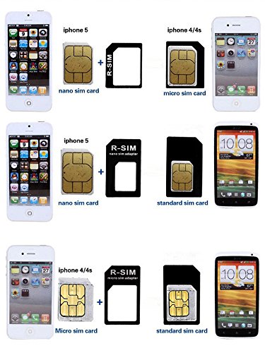 Dzydzr 5-Pack 4 In 1 Sim Card Adapter Kit - Nano To Micro, Nano To Regular, Micro To Regular With Sim Extractor For Smartphone #TOP3