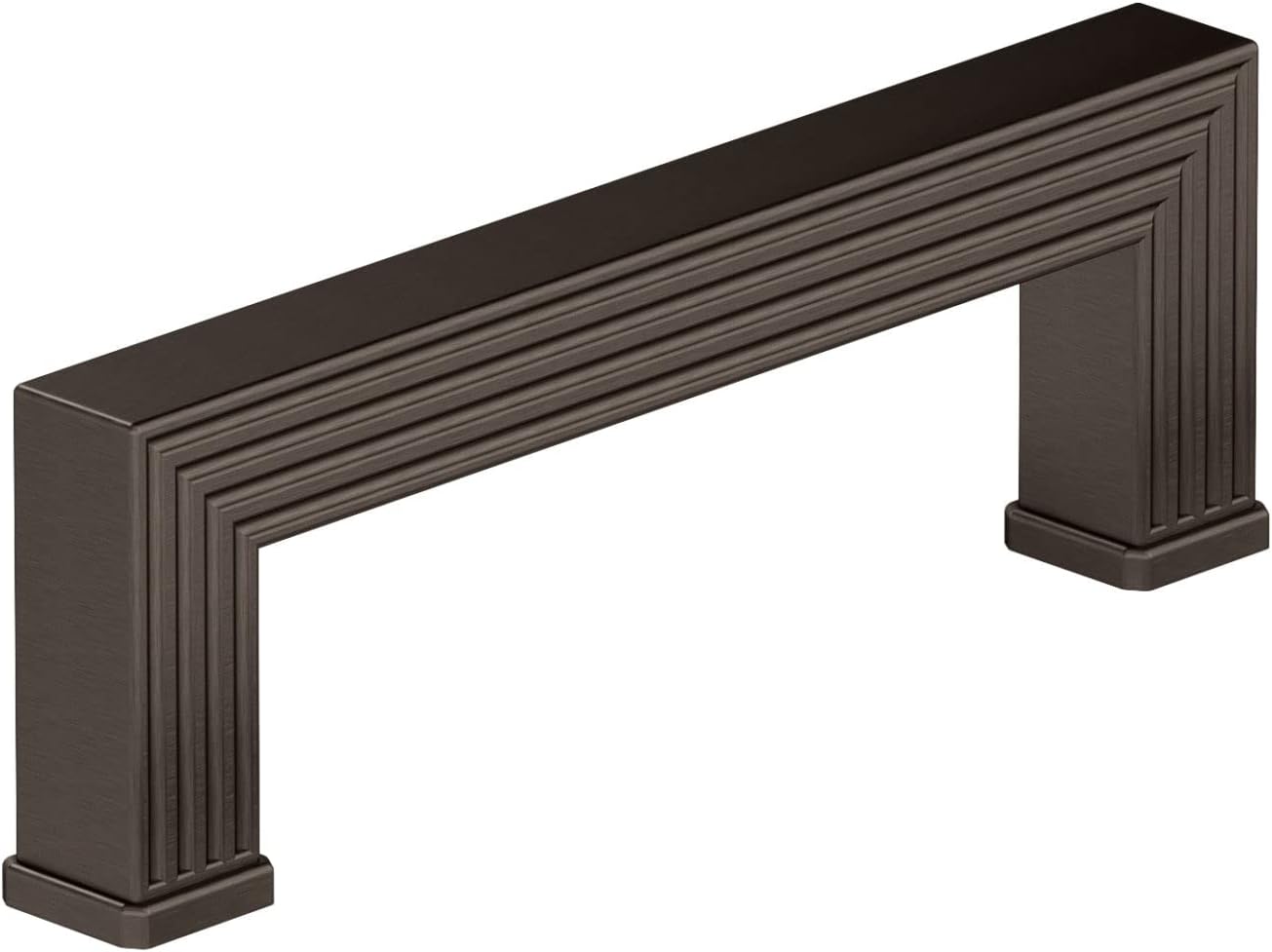 Richelieu Hardware BP8788192HBRZ Como Collection 7 9/16-inch (192 mm) Center-to-Center Grooved Honey Bronze Transitional Rectangular Cabinet and Drawer Pull Handle for Kitchen, Bathroom, and Furniture