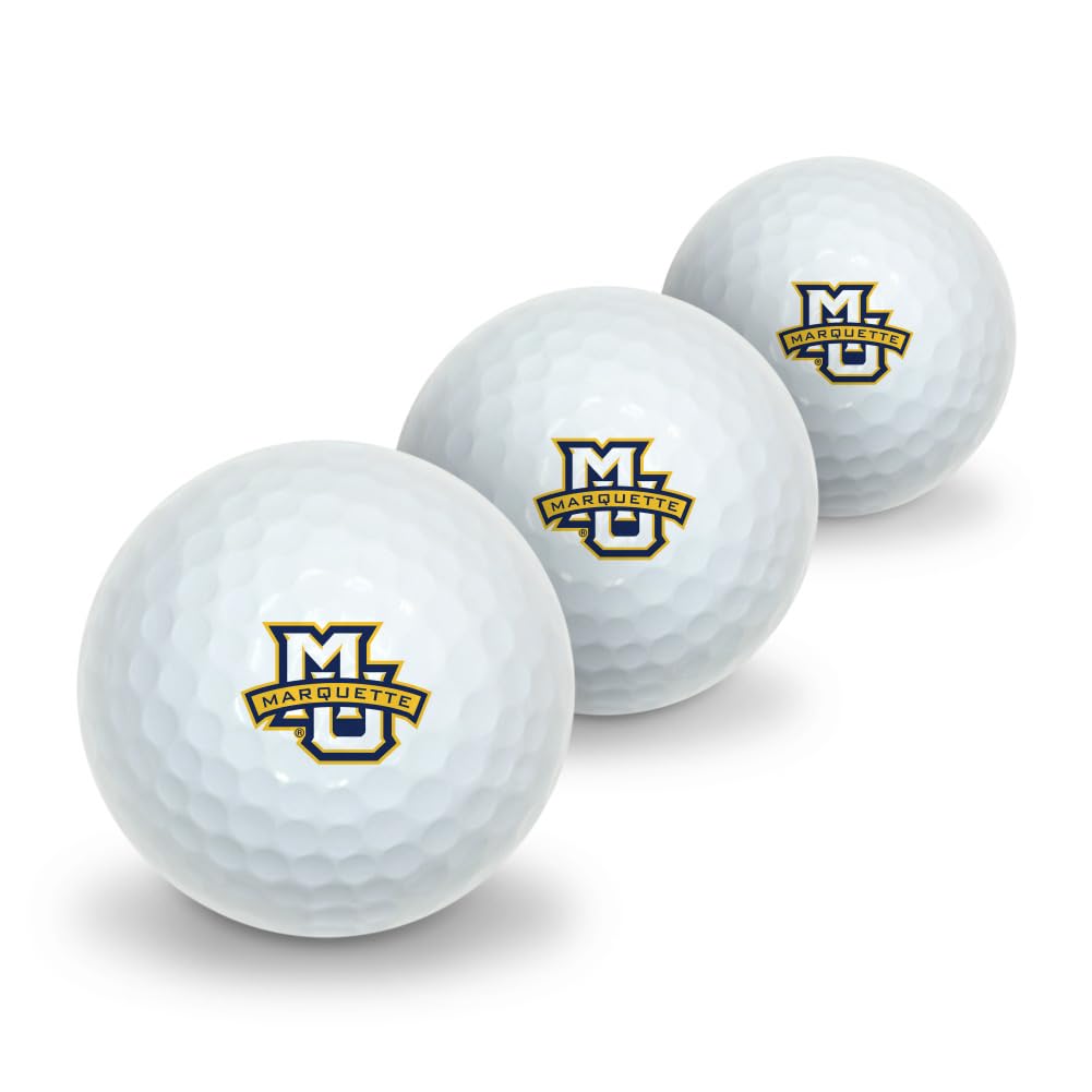 GRAPHICS & MORE Marquette University Novelty Golf Balls 3 Pack