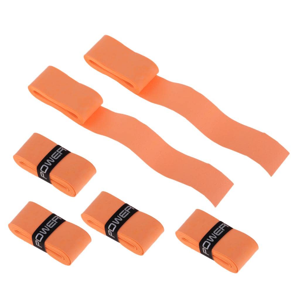 Loom Tree 6 Pieces Tennis Badminton Squash Racket Grip Overgrip Tape Orange-image-24