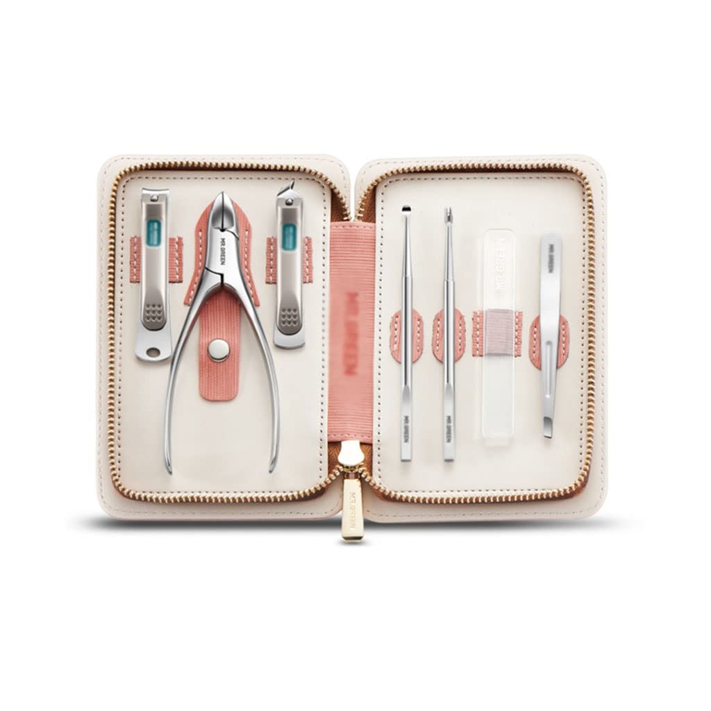 Set Manicure, Set Unghie, Set tagliaunghie Set Manicure Portatile Set Pedicure for la Cura Personale Set di Bellezza in Acciaio Inossidabile (Set da 7 Pezzi) Kit Manicure (Dimensioni : A-7 Piece Set)