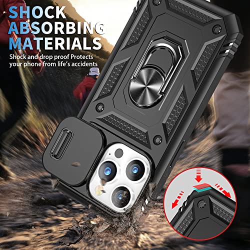 Coque pour iPhone 14 Pro Max robuste antichoc et design épuré noir - 3