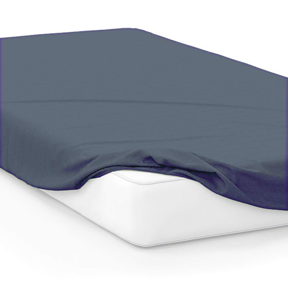 Buy Yarns of Cotton Bed Cot Sheets 33" x 75" Dark Grey Solid Sheets