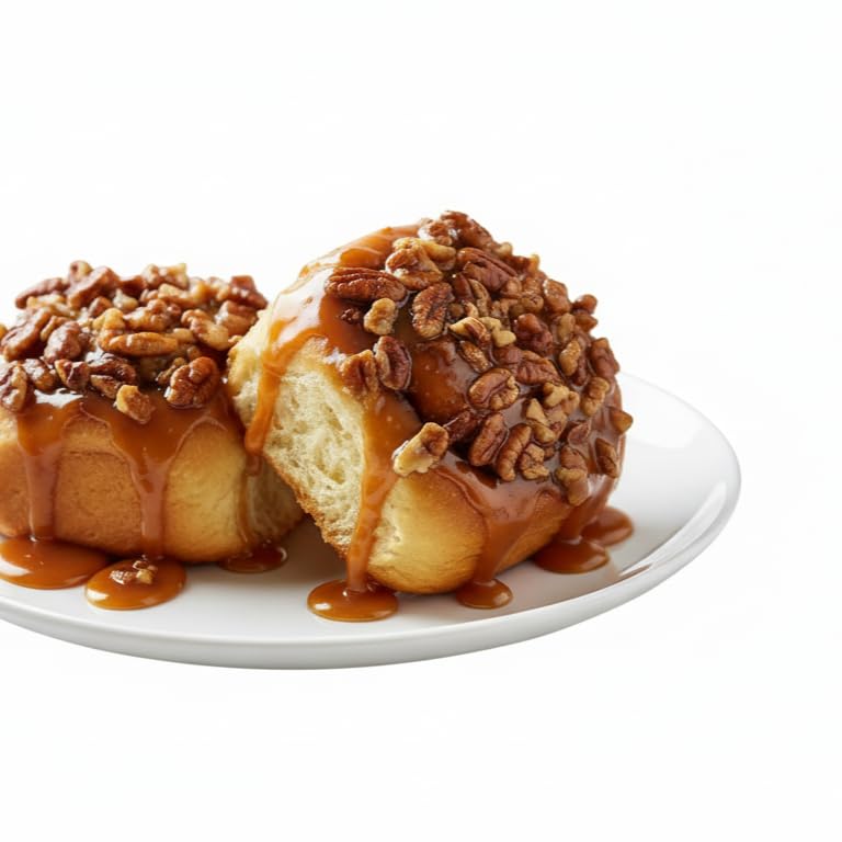 Jimmy the Baker Sticky Buns with Nuts, 18 Pack - Individually Wrapped Cinnamon Rolls, Soft Fresh Baked Cinnamon Buns, Caramel Pecan Breakfast Pastry Snack