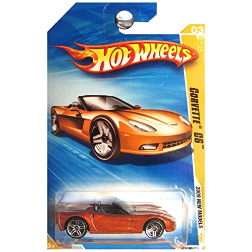 Hot Wheels 2009 Corvette C6 Burnt Orange miniatura 1