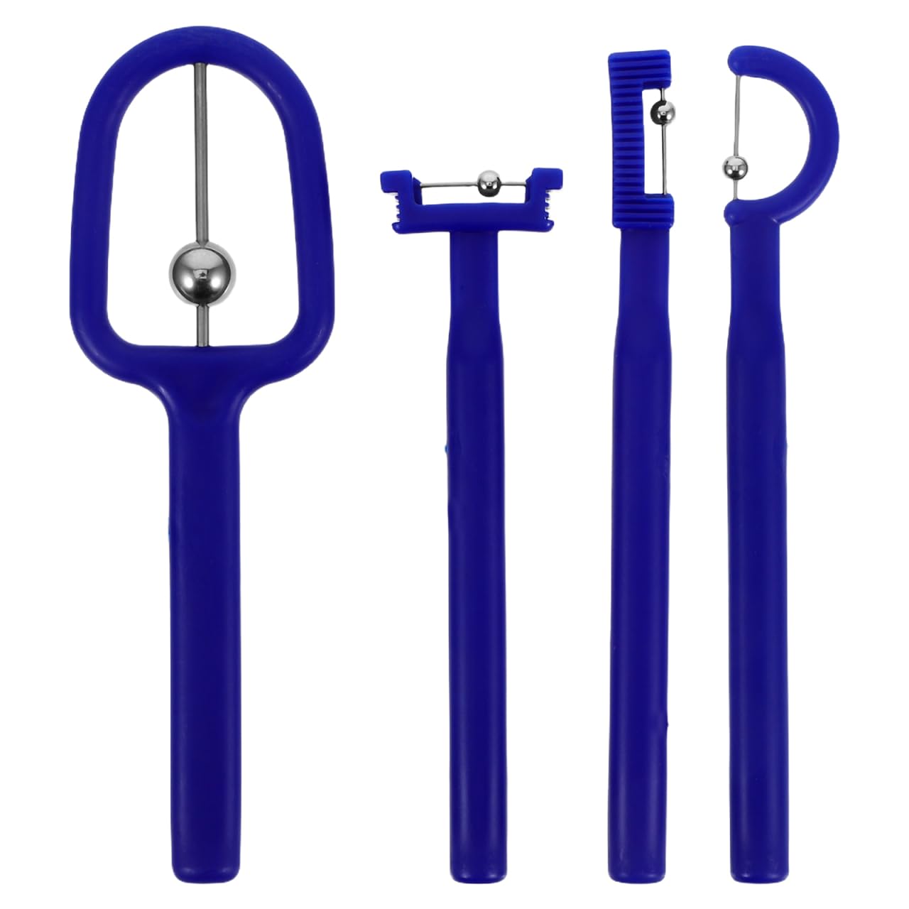 Ejercitador Lingual 4pcs – Entrenador de Músculos Orales en Acero Inoxidable para Mejorar Pronunciación y Control de Saliva – Herramienta Logopedia para Niños y Adultos