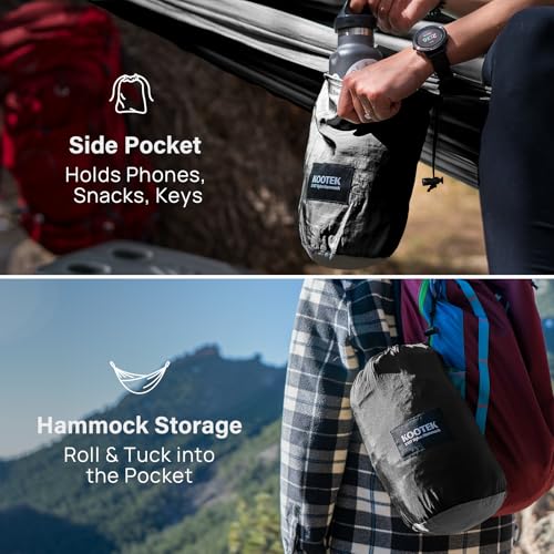 image for Kootek Camping Hammock 400 lbs Capacity, Portable Hammocks with Tree S