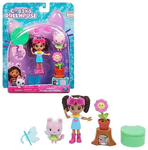 DREAMWORKS GABBY'S DOLLHOUSE - Cat-tivity Set, Flower-rific Garden - Garten...