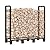 Mr IRONSTONE 4ft Firewood Rack Outdoor Indoor, Upgraded Heavy Duty Adjustable Fire Wood Rack Holds Up to 2600lbs, Fireplace Log Holder Wood Storage for Porch Patio, Easy Assembly