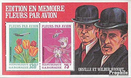 Prophila Collection Gabon Michel.-No..: Block21A Un (Completa Edizione) 1971 Air Freight Spedizioni di Fiori (Francobolli per i Collezionisti) Piante / Funghi