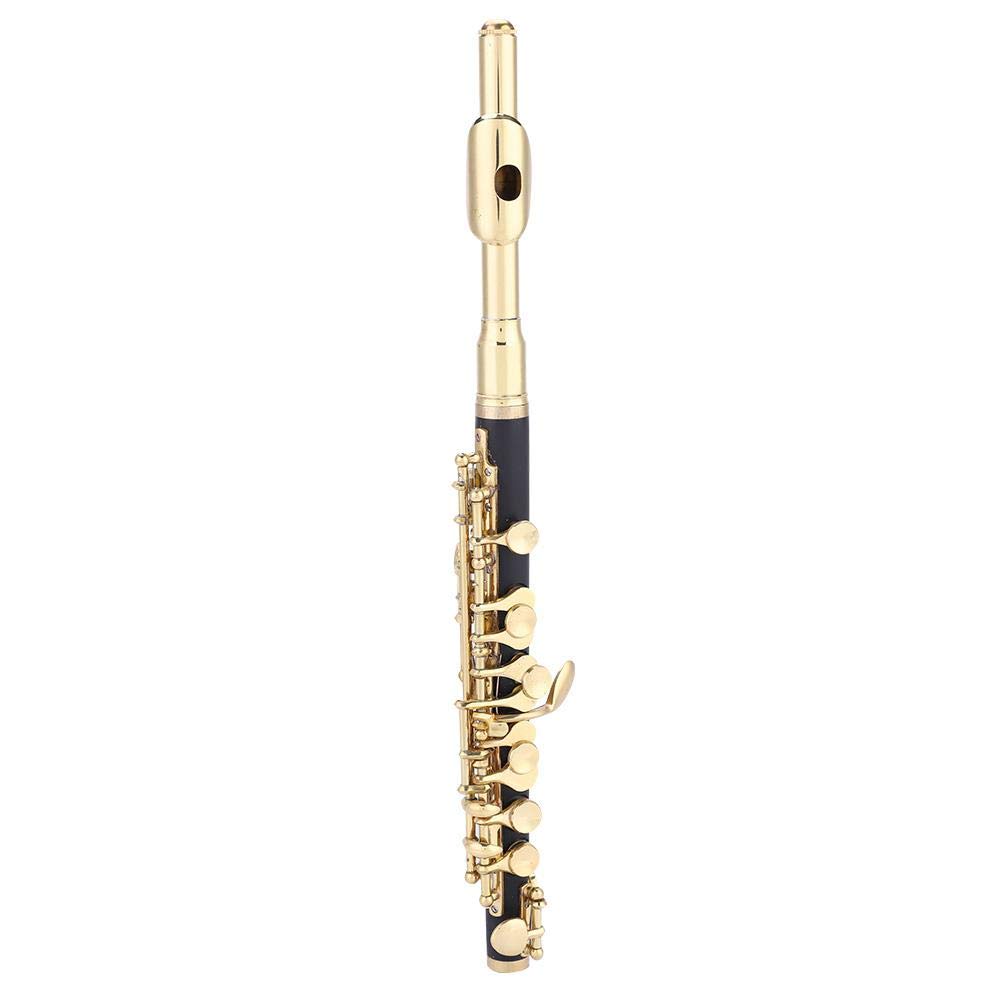 Piccolo C, Flûte Demi-Taille Or, avec Boîte Rembourrée, pour Enfants et Adultes Débutants et Musicien