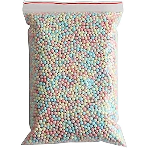 Shiwaki 50g Multicolor Foam Balls Beads Decorative Styrofoam Balls Gift Box Filler DIY Arts Crafts Wedding Party Decoration - 4-6mm Cover