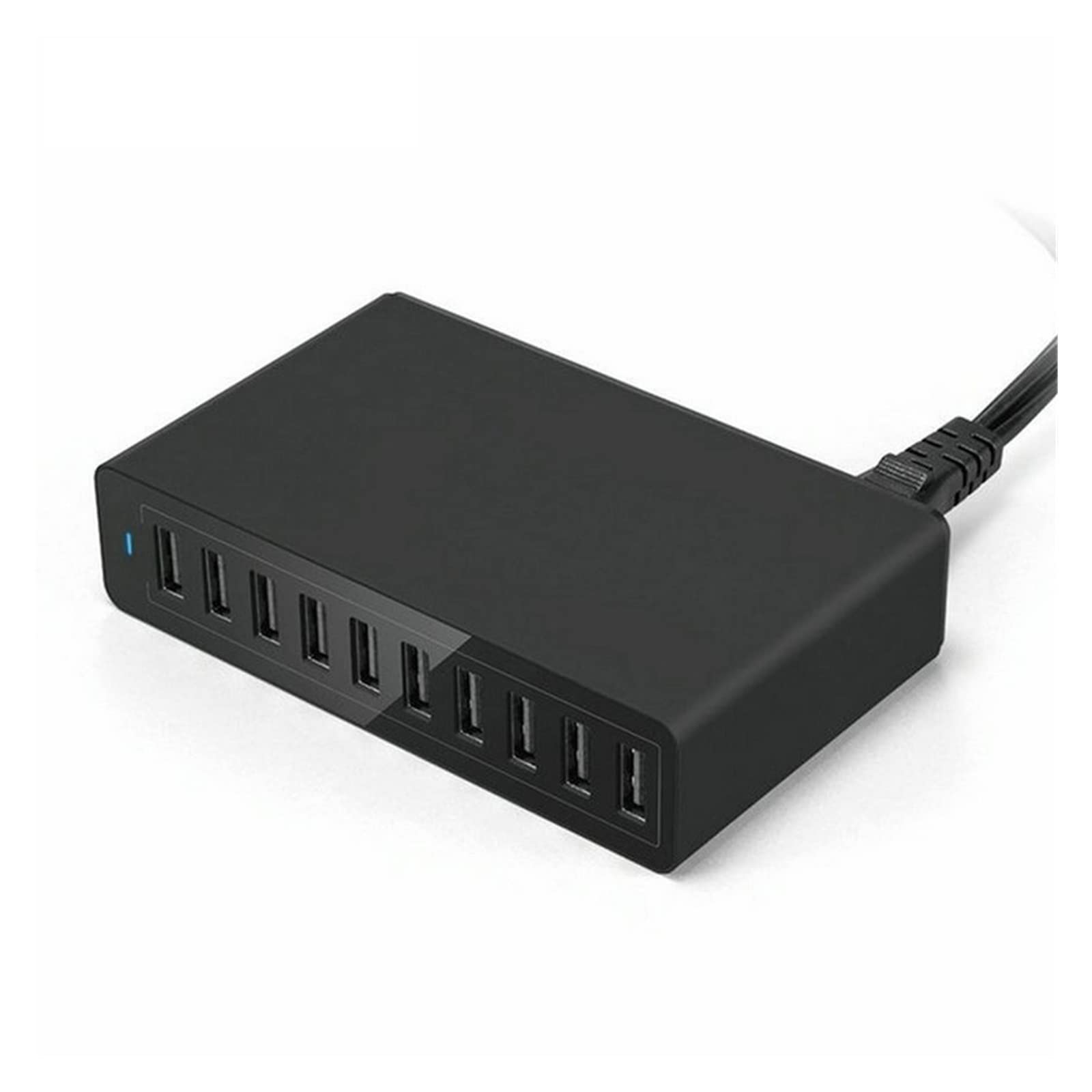 Stacja ładowania, 60W Szybka 10-portowa ładowarka USB Stacja ładująca Stacja dokująca Multi USB Charger Desktop z kablem(Wit)