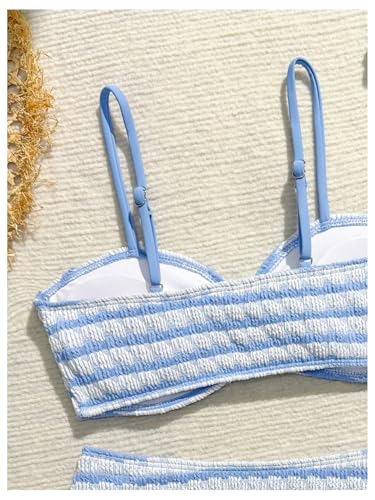 Image of RoseSeek Girl's 2 Piece Padded Bathing Suit Wireless Starfish Swimsuit Spaghetti Strap Vacation Beachwear Set