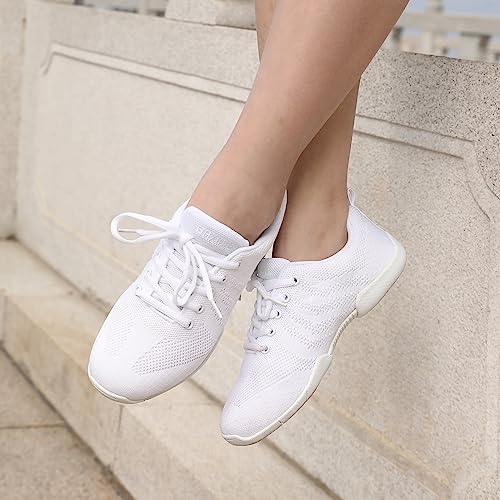 Girls White Cheerleading Shoes Lightweight Competition Sneakers Women Indoor Cheer Dance Shoe4