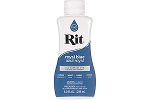 Rit Dye Liquid - Rich Pigment and Easy-to-Use Formula (Royal Blue)