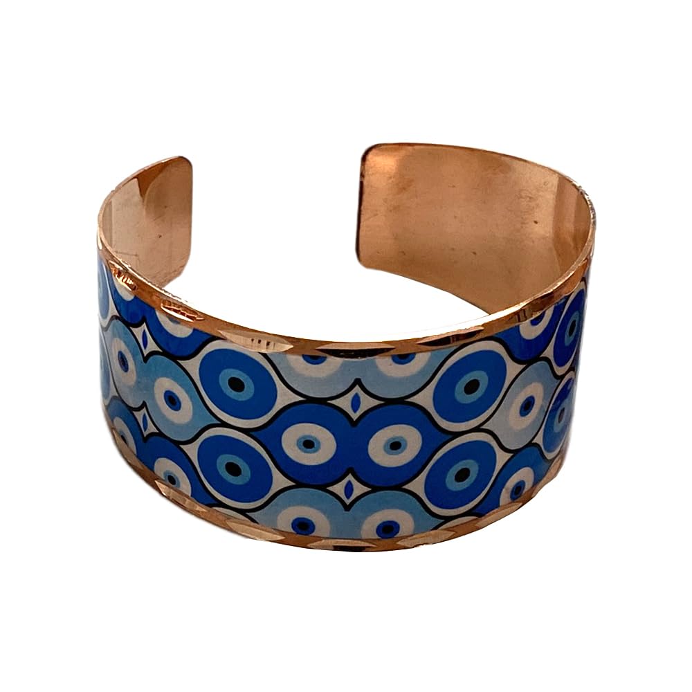 VIE Evil Eye Copper Cuff, Style 02