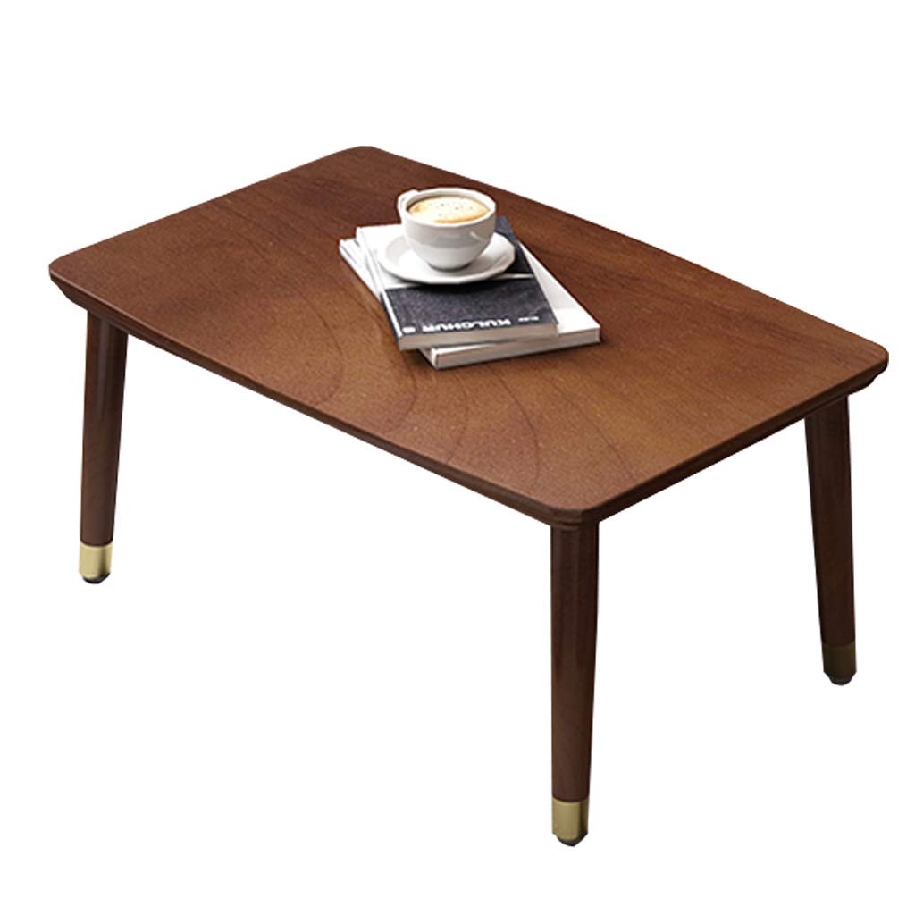 Niedriger Tisch, einfacher Mitteltisch, Couchtisch, Massivholz, Schreibtisch, Schreibtisch, Teetisch mit rutschfestem Fußpolster, allein leben, modische Verwendung, Naturweiß/#2/40 cm * 40 cm, Feito