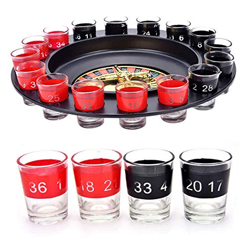 Image of Awestuffs Fun Games for Adults & Game Night Party Games (Drinking Roulette)