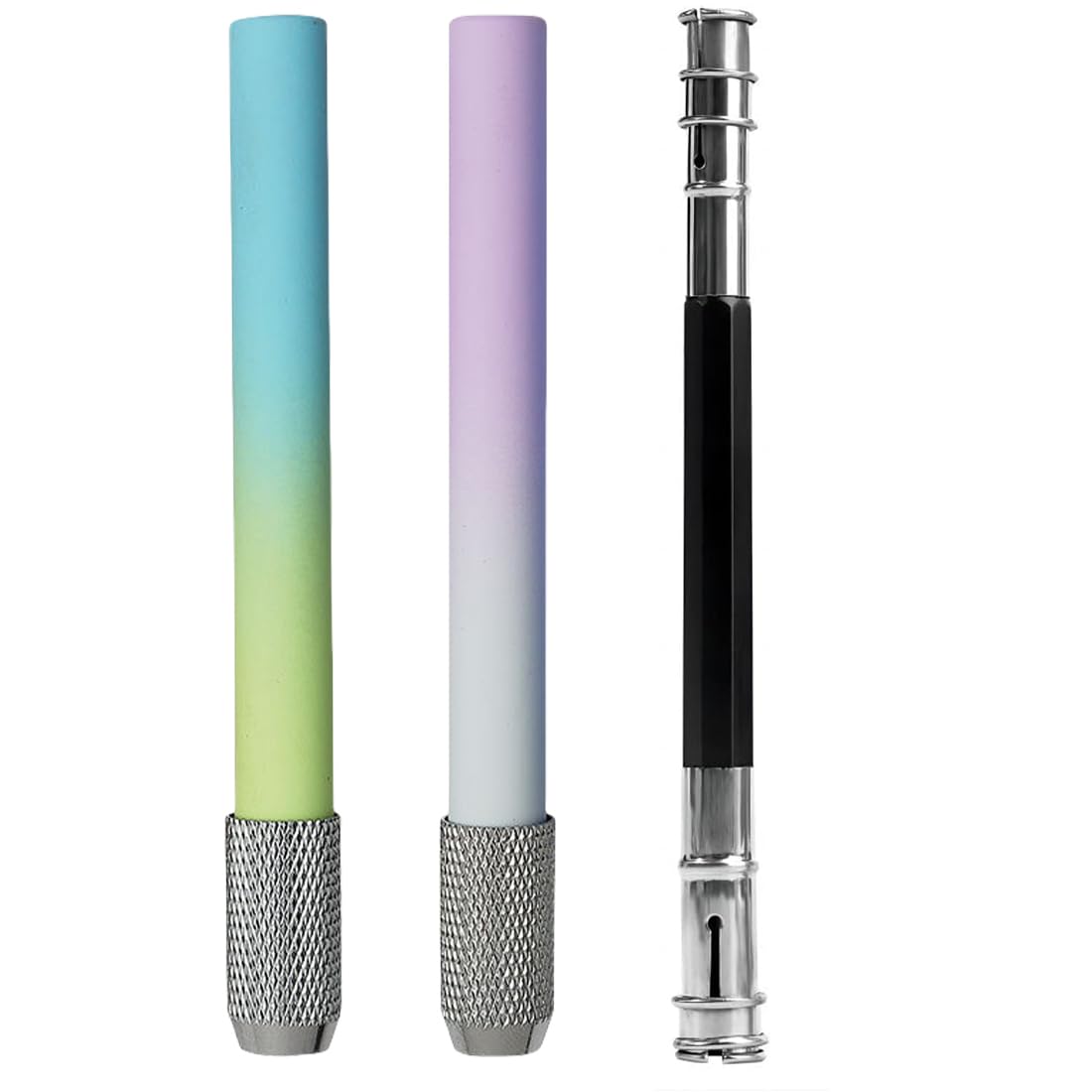 4 Estensori Per Matite In Alluminio - Allunga Matite Corte, Design Antiscivolo - Foto 4