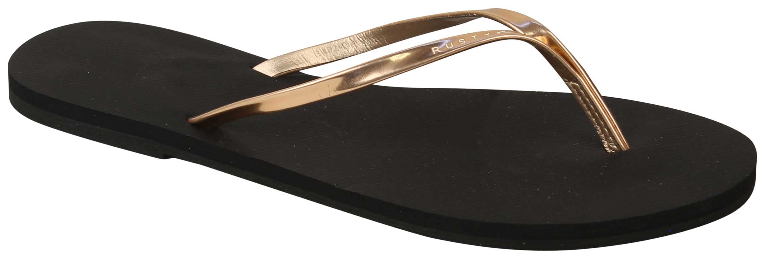 Shimmy Thong Sandal - Black 2-10