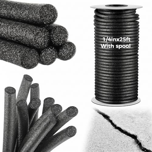 Image of MotiMind Foam Backer Rod for Gap, 1 /4 Inch X 25 ft, Black, 1 Roll