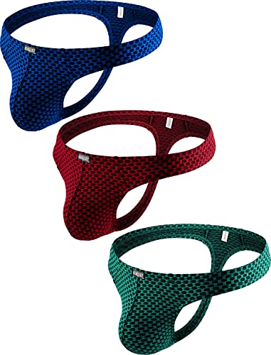 iKingsky Men's Stretch Bulge Thong Sexy T-back Underwear Stretch Sporty Under Panties for Men - Main Image