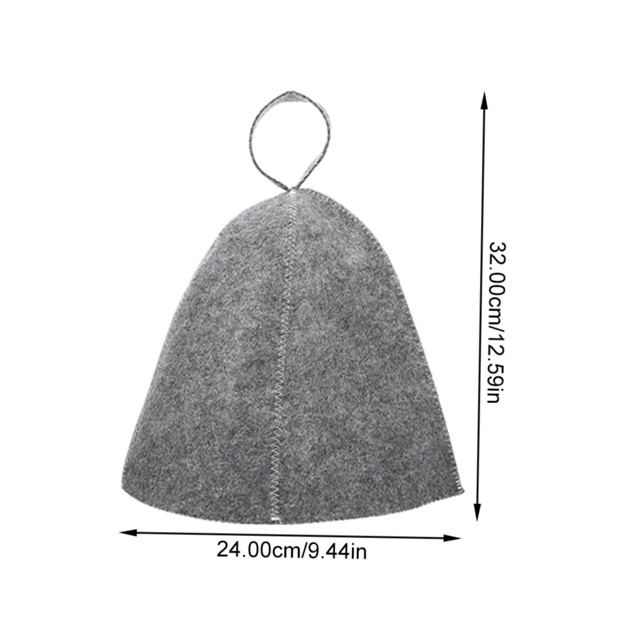 Sosoport 2Pcs Stylish and Portable Sauna Hats Thickened Heat Insulation Felt Hats for Men and Women Lightweight Sauna Hair Protectors with Hanging Ring for Travel Use