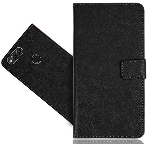 Huawei Honor 7X / Huawei Mate SE Case, FoneExpert Genuine Leather Kickstand Flip Wallet Bag Case Cover for Huawei Honor 7X / Huawei Mate SE