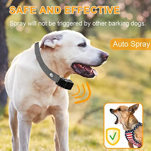 Citronella Bark Collar Waterproof Ipx67 【Not Include Refill】Spray Bark Collar With 3 Spray & Sensitivity Level Rechargeable Citronella Dog Collar Humane Anti Barking Collar For Small Medium Large Dogs #TOP1