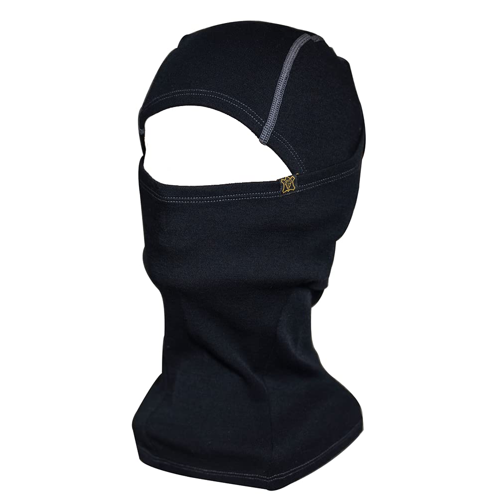 Goldtop Sturmhaube aus 100 % Merinowolle, Thermo-Gesichtsmaske, multifunktional, für Ski/Motorrad