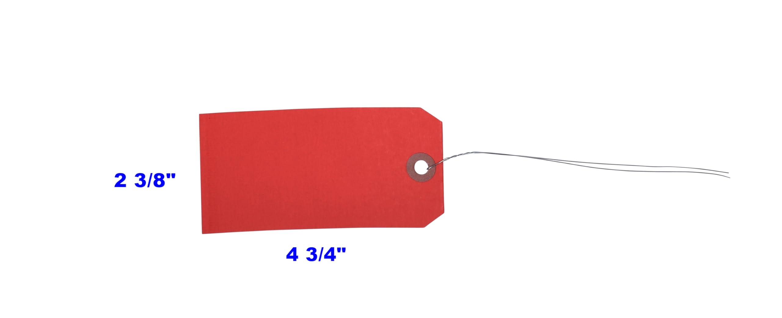 100 Etichette Rosse Con Cordino 5,6x7,6 Cm | Cartellini Prezzi Per Negozi E Punti Vendita
