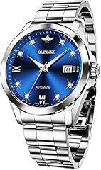 G: blue dial & silver band