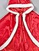 Little Red Riding Christmas Fur Princess Cape Hood Cloaks Costume for Girls 3-4 Years(110cm)