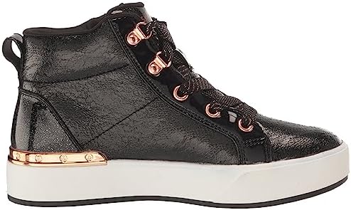 Skechers Kids Girls Street Shoutouts Deluxe Sneaker, Black/Rose Gold, 2 Little Kid | Image 5