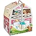 Hape Pony Ranch Barn Stable Club Playset Doll House with 2 Levels and Easy Carry Handle for Kids Ages 3 Years and Up