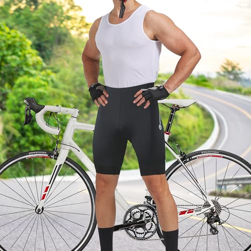 Image of sponeed Men's Cycling Shorts Padded Bicycle Riding Pants Bike Biking Clothes Cycle Wear Tights