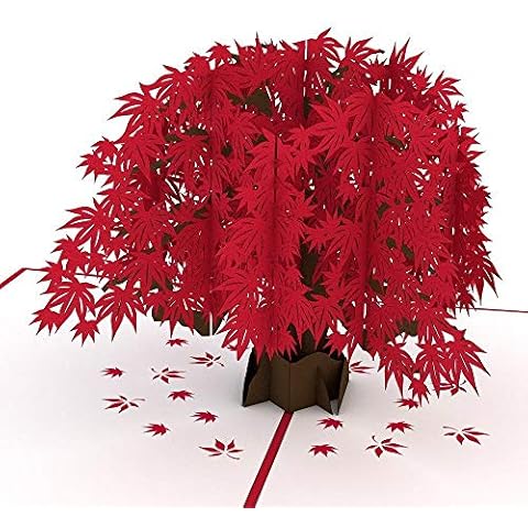 Lovepop Japanese Maple Pop Up Card, Tree Card, Nature Card, 3D Cards, Foliage Card, Pop Up Birthday Card, Greeting Card Cover