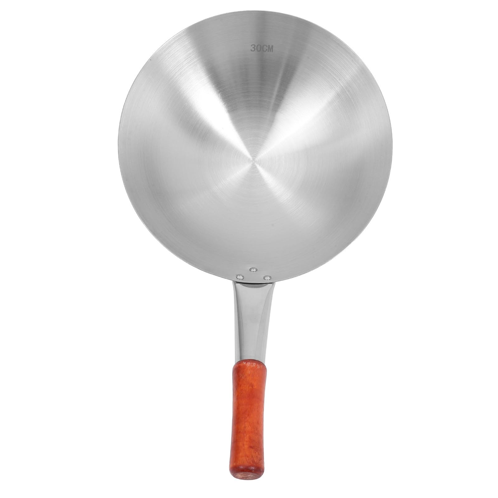 Wok Friggere Verdure per Resistente alla Corrosione in Acciaio Inossidabile Manico Singolo Ergonomico Argento Uso Quotidiano Cucina